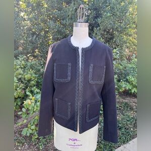 J. McLaughlin Chanel-style "Fanning" corduroy blazer - size S